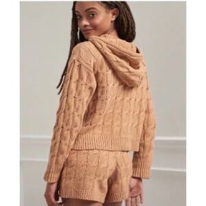 Anthropologie Saturday Sunday Cable Knit Sweater Set